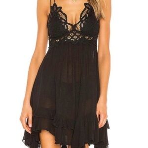 Free People Black Lace Dress